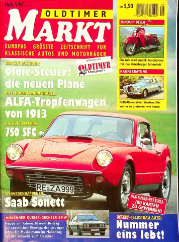 Deckblatt Oldtimer Markt (05/1997)